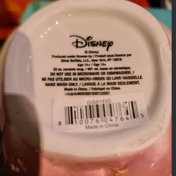 DISNEY Ceramic 3D Mug Cup Marie Aristocats White Cat Kitten Pink Coquette Bow - Picture 6 of 7